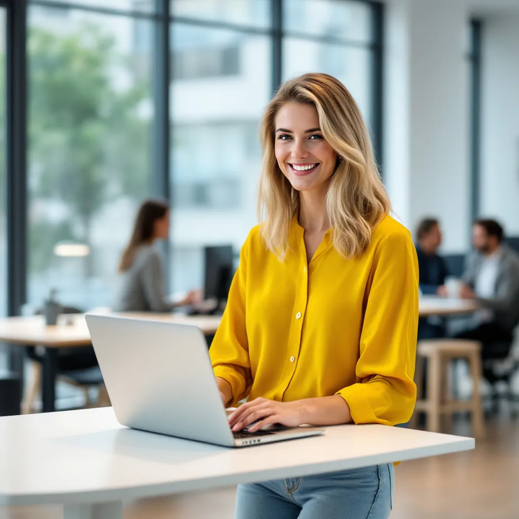 Team member focused on wellness work